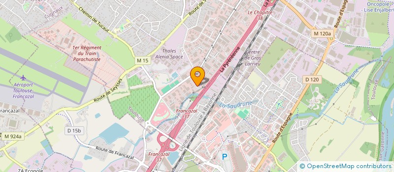localisation de l'entreprise ECHO (ECOLOGIE CENTRE HABITAT OCCITANIE) à TOULOUSE