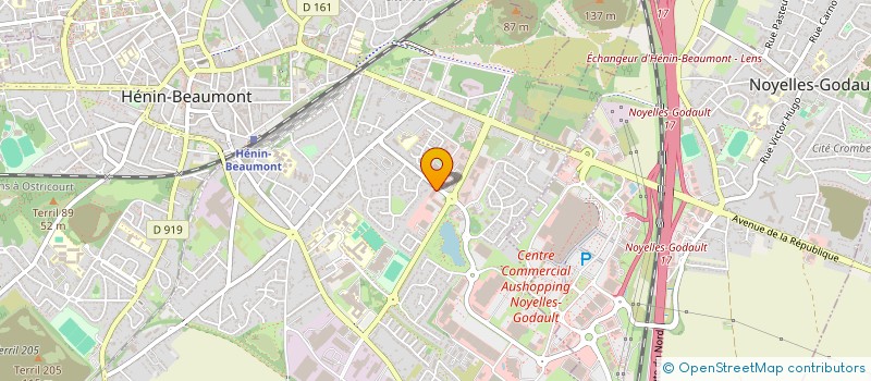 localisation de l'entreprise ECHO FACTORY  HENIN-BEAUMONT