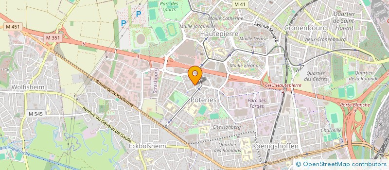 localisation de l'entreprise ECHO'FAMILLES à STRASBOURG