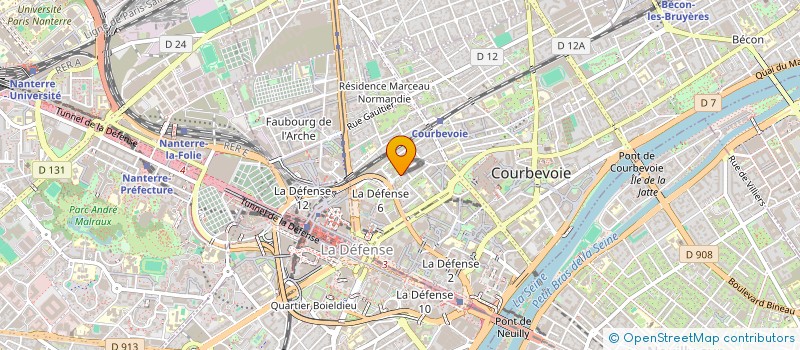 localisation de l'entreprise ECHO FRANCE à COURBEVOIE