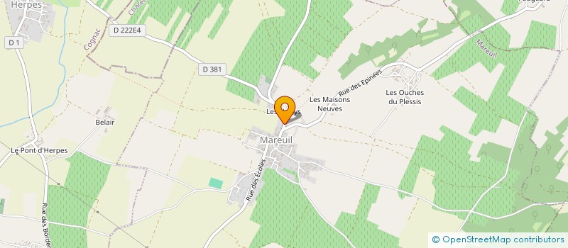 localisation de l'entreprise ECHO HABITAT  MAREUIL