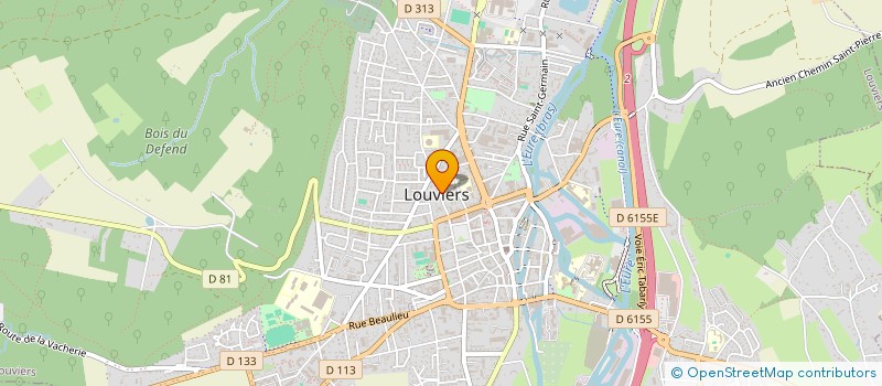 localisation de l'entreprise ECHO IMMOBILIER à LOUVIERS
