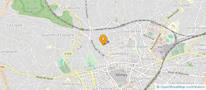 localisation de l'entreprise ECHO J&A  NIMES