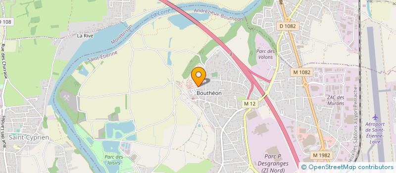 localisation de l'entreprise ECHO LOGIS  ANDREZIEUX-BOUTHEON