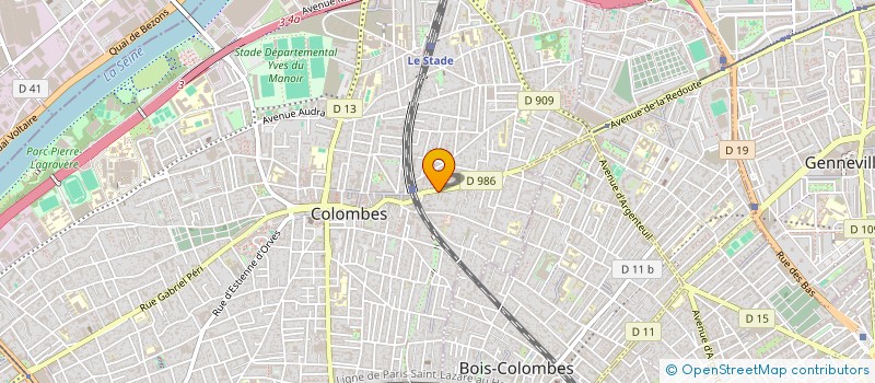 localisation de l'entreprise ECHO MARKETING à COLOMBES