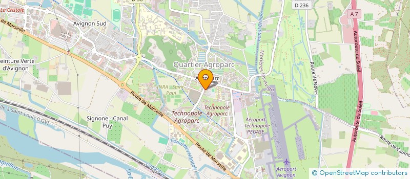 localisation de l'entreprise ECHO MUSICAL DE MONTFAVET à AVIGNON