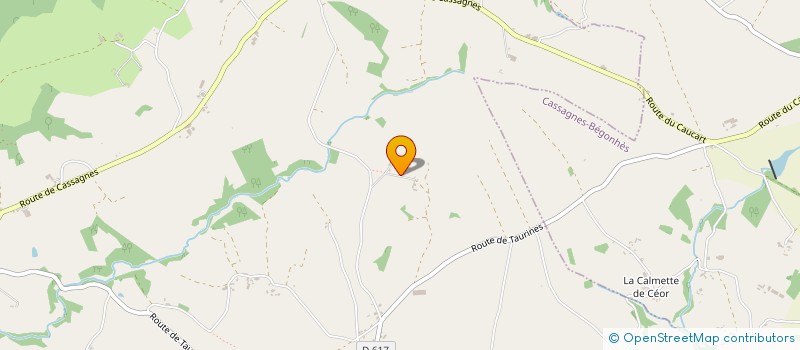 localisation de l'entreprise ECHO - OUAT  CASSAGNES-BEGONHES
