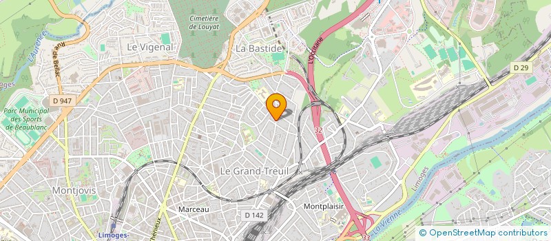localisation de l'entreprise ECHO SANTE à LIMOGES