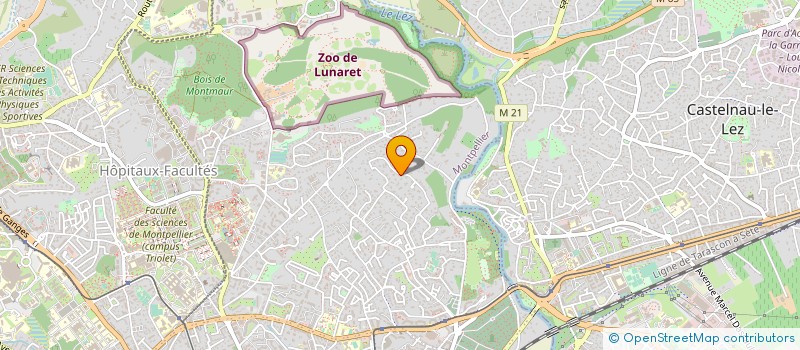 localisation de l'entreprise ECHO-SERVICE à MONTPELLIER