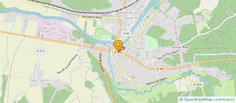 localisation de l'entreprise ECHO SERVICES à LA FERTE-SOUS-JOUARRE