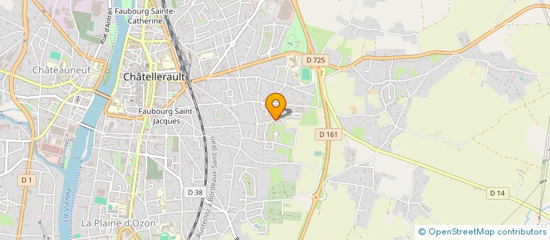 localisation de l'entreprise ECHO' SOURCE  CHATELLERAULT