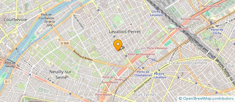 localisation de l'entreprise ECHO TANGO AERO à LEVALLOIS-PERRET