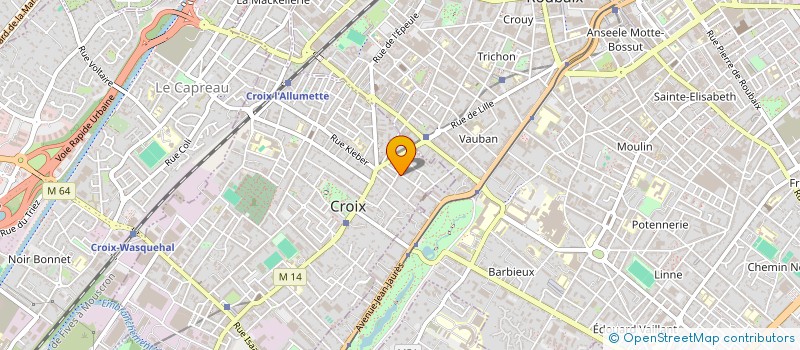 localisation de l'entreprise ECHO-VERT NORD à CROIX
