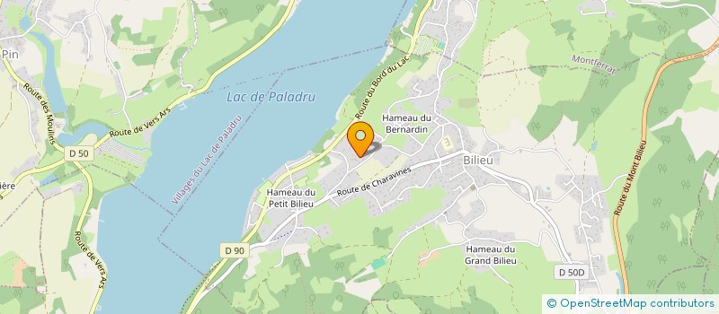 localisation de l'entreprise ECHO2SENS  VILLAGES DU LAC DE PALADRU