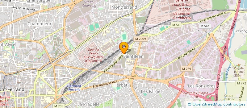 localisation de l'entreprise ECHODIA à CLERMONT-FERRAND