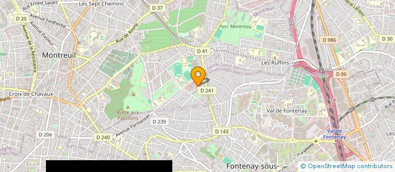 localisation de l'entreprise ECHOES à MONTREUIL