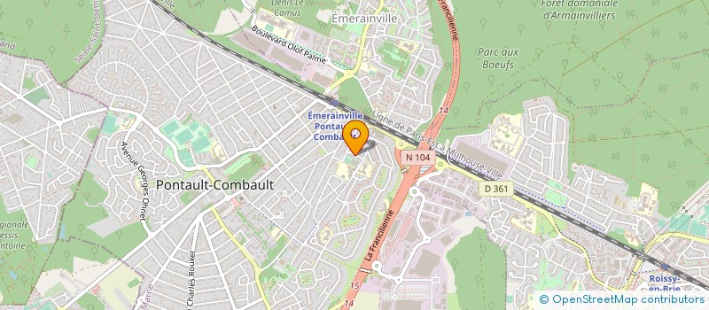localisation de l'entreprise ECHOES STUDIO à PONTAULT-COMBAULT