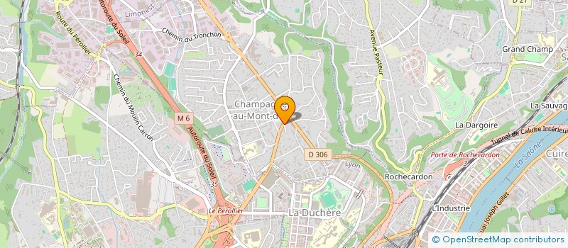 localisation de l'entreprise ECHOGOLF  CHAMPAGNE-AU-MONT-D'OR