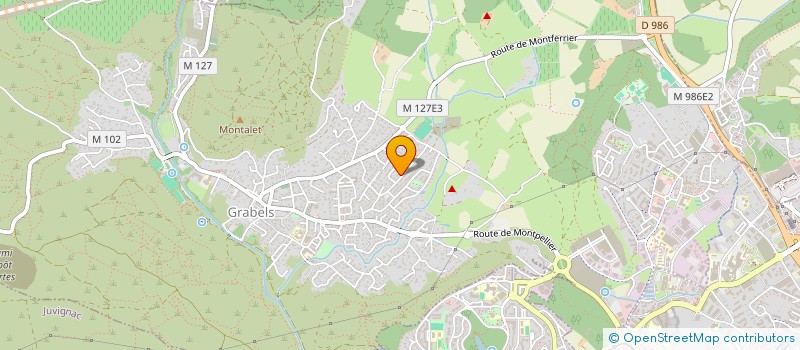 localisation de l'entreprise ECHOMED SUD  GRABELS