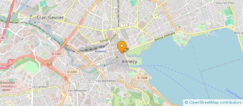 localisation de l'entreprise ECHOMELAC à ANNECY