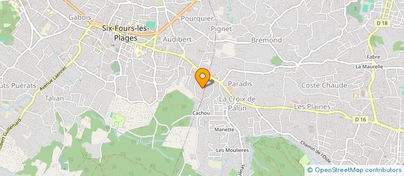 localisation de l'entreprise ECHOPHARMA à SIX-FOURS-LES-PLAGES