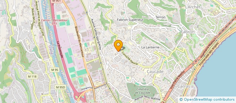 localisation de l'entreprise ECHOPOST à NICE