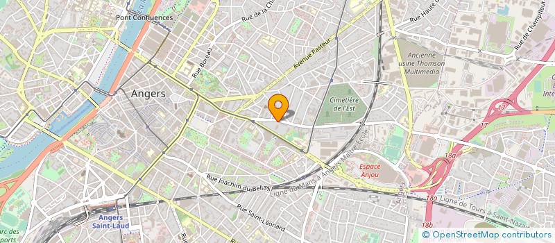 localisation de l'entreprise ECHOPPE (ECHANGE POUR L'ORGANISATION ET LA PROMOTION DE PETITS ENTREPRENEURS à ANGERS