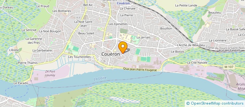localisation de l'entreprise ECHOPPE FOLYD'AIR à COUERON