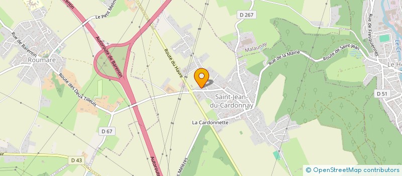 localisation de l'entreprise ECHOS à SAINT-JEAN-DU-CARDONNAY