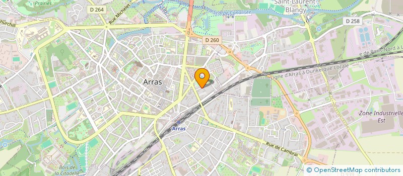 localisation de l'entreprise ECHOS D EN BAS à ARRAS