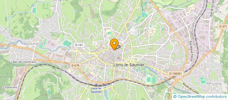 localisation de l'entreprise ECHOS DE JURA à LONS-LE-SAUNIER