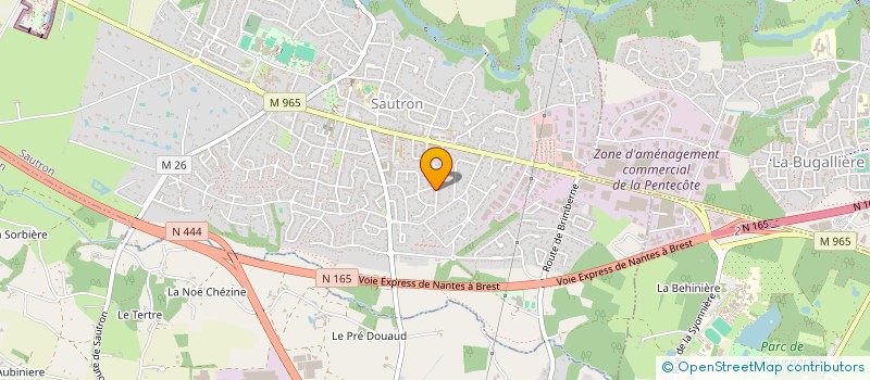 localisation de l'entreprise ECHOS DE SCENE à SAUTRON