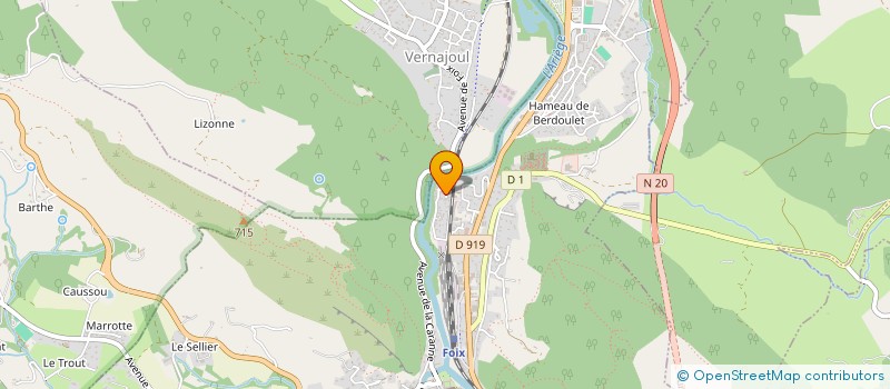 localisation de l'entreprise ECHOS DES CENDRES à FOIX