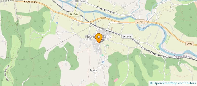 localisation de l'entreprise ECHOS DU VIVANT  PIEGROS-LA-CLASTRE