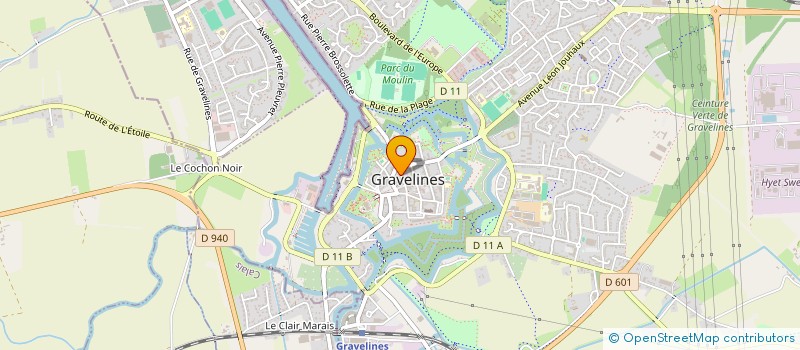 localisation de l'entreprise ECHOS ET NOUVELLES DES RIVES DE L'AA à GRAVELINES