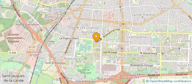 localisation de l'entreprise ECHOS NETTOYAGE à RENNES