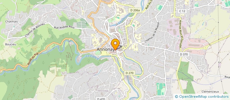 localisation de l'entreprise ECHOSCENO  ANNONAY