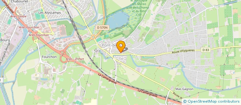 localisation de l'entreprise ECI  ARLES