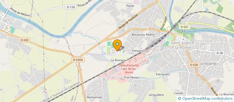 localisation de l'entreprise ECI AFFICHAGE  SAINT-SULPICE-LA-POINTE