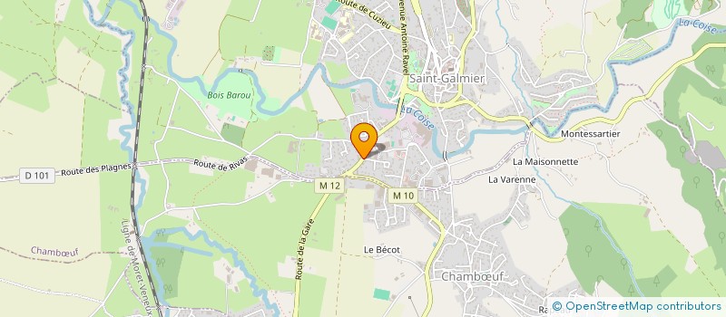 localisation de l'entreprise ECI - BESANA - FIT à SAINT-GALMIER