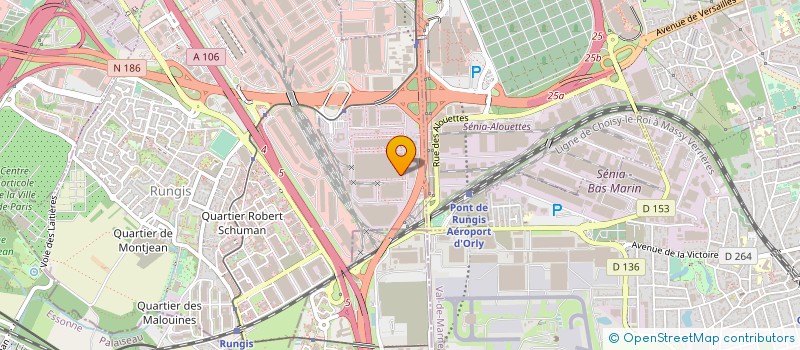 localisation de l'entreprise ECI ETUDES CONSEIL INGENIERIE à RUNGIS