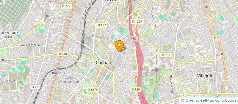 localisation de l'entreprise ECI IDF à CACHAN