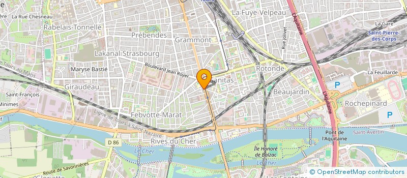 localisation de l'entreprise ECI IMMOBILIER à TOURS