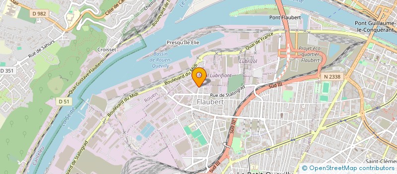 localisation de l'entreprise ECIB DEVELOPPEMENT  LE PETIT-QUEVILLY