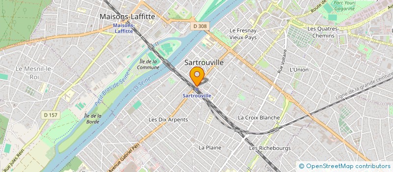 localisation de l'entreprise ECIG IDF DEVELOPPEMENT à SARTROUVILLE