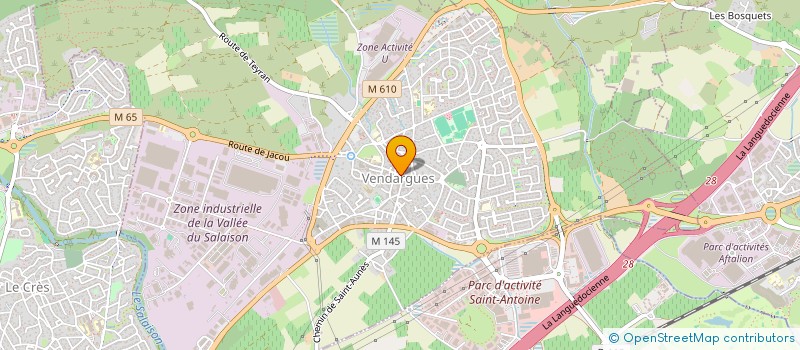 localisation de l'entreprise ECILA à VENDARGUES