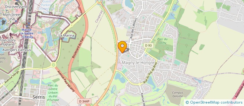 localisation de l'entreprise ECIMAGE  MAGNY-LE-HONGRE