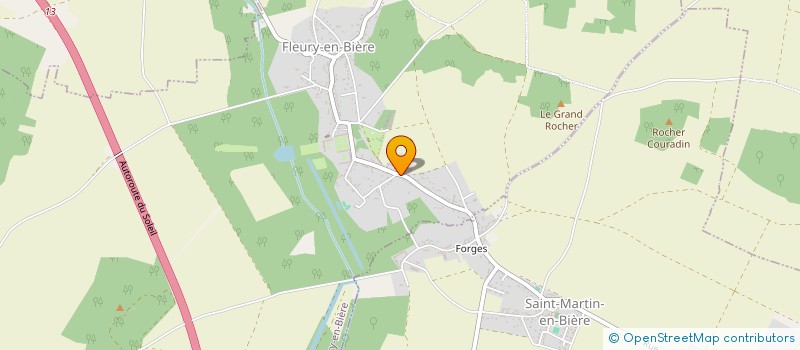 localisation de l'entreprise ECIMAT à FLEURY-EN-BIERE