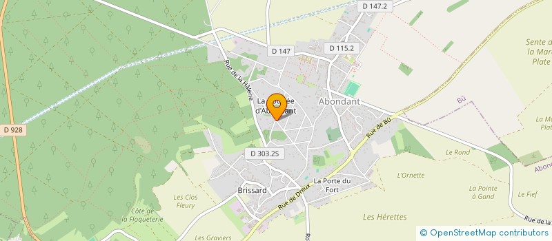 localisation de l'entreprise ECINALIN à ABONDANT