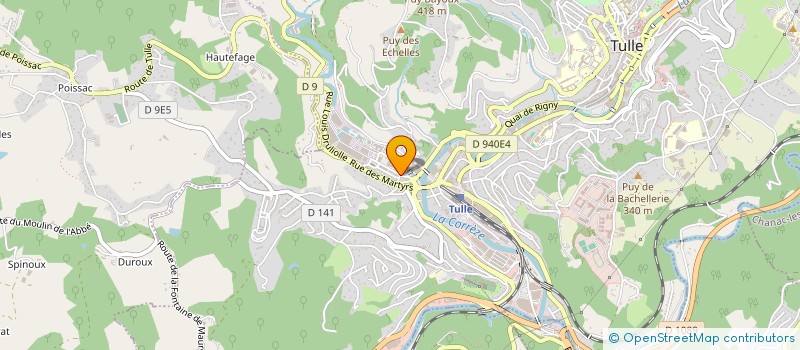 localisation de l'entreprise ECJ DIS  TULLE